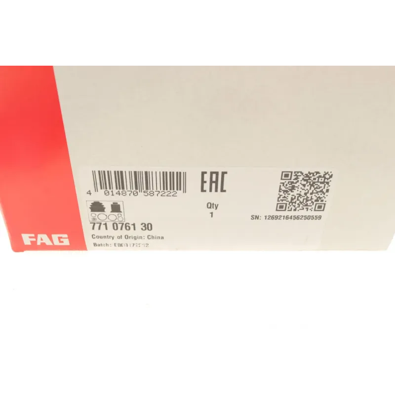 ШРКШ зовнішній FAG 771 0761 30 для Audi A4/VW Passat 1.9 TDI (33/27з) +ABS 45мм