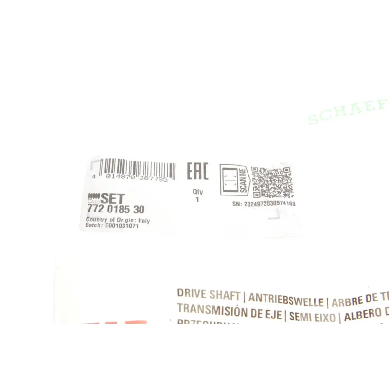 Пильник ШРКШ зовнішній FAG 772 0185 30 для Audi 80/VW Passat B3/B4 1986-2005, 22/82/98 мм