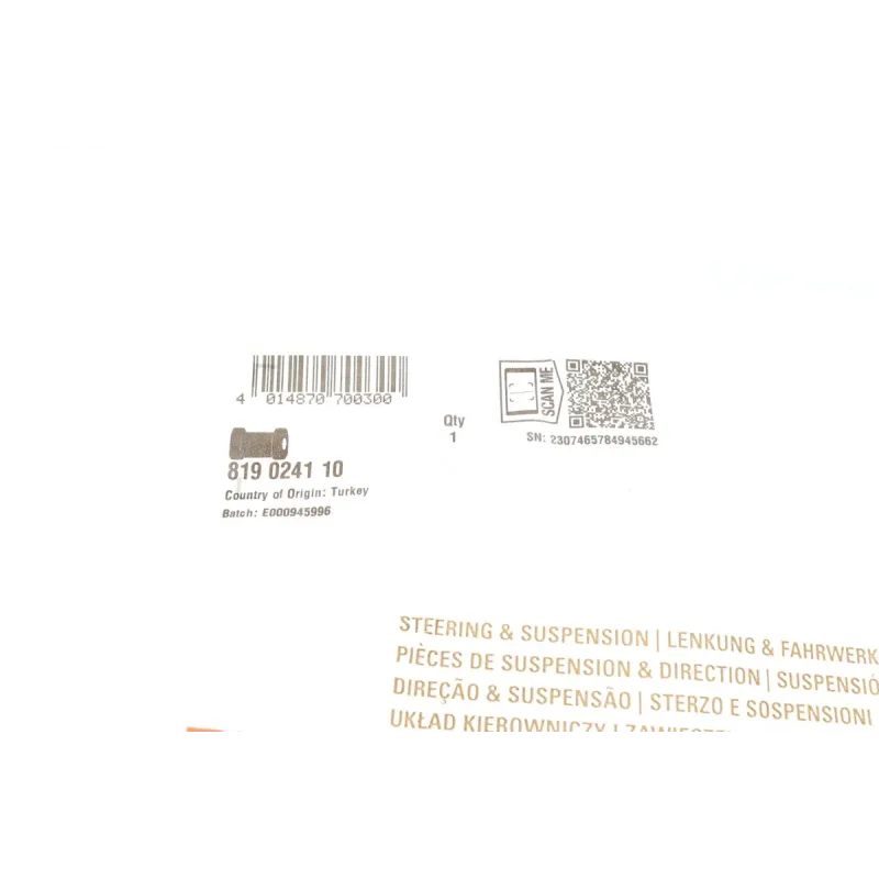 Втулка стабілізатора переднього FAG 819 0241 10 для Mercedes-Benz Sprinter (B906) 2006-, d=24mm