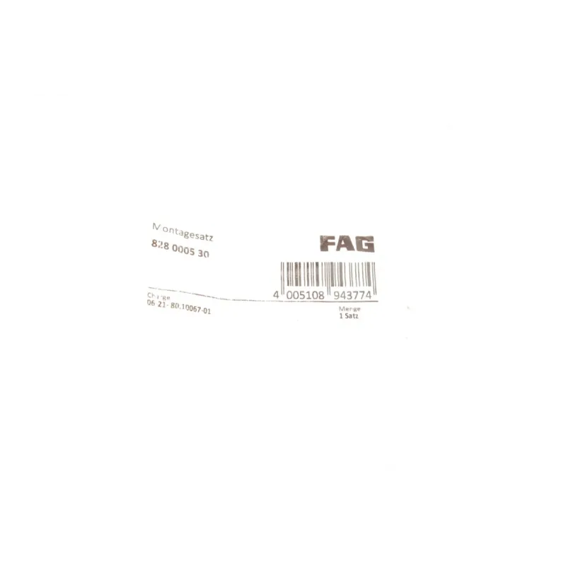 Ремкомплект кульової опори FAG 828 0005 30 для Citroen C5/C6, Peugeot 407