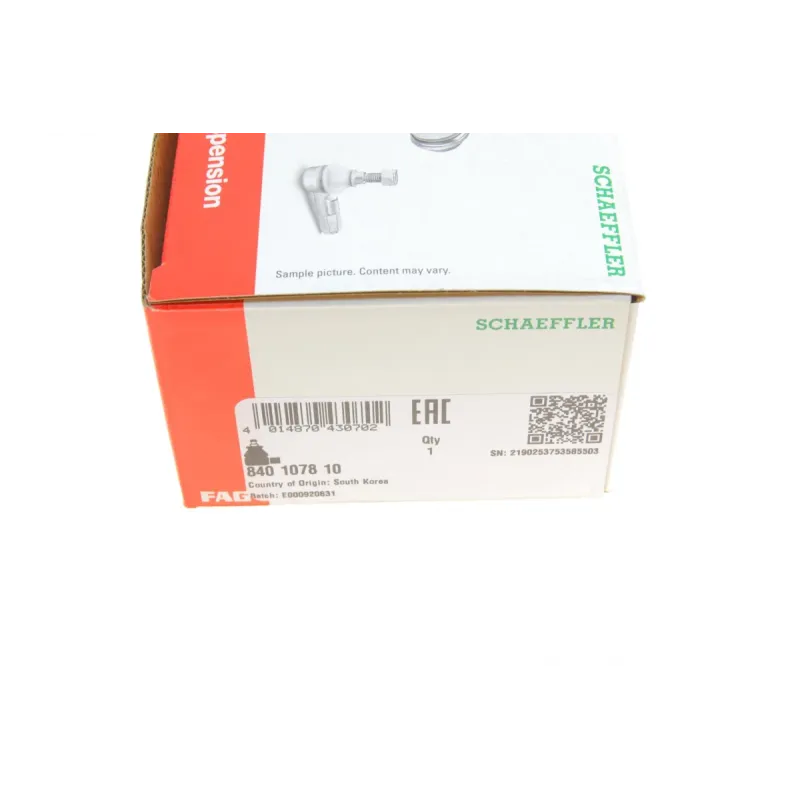Наконечник рульової тяги лівий FAG 840 1078 10 для Mazda 3 (BK/BL), 5 (CR19/CW) 2003-2014 M17x1,5