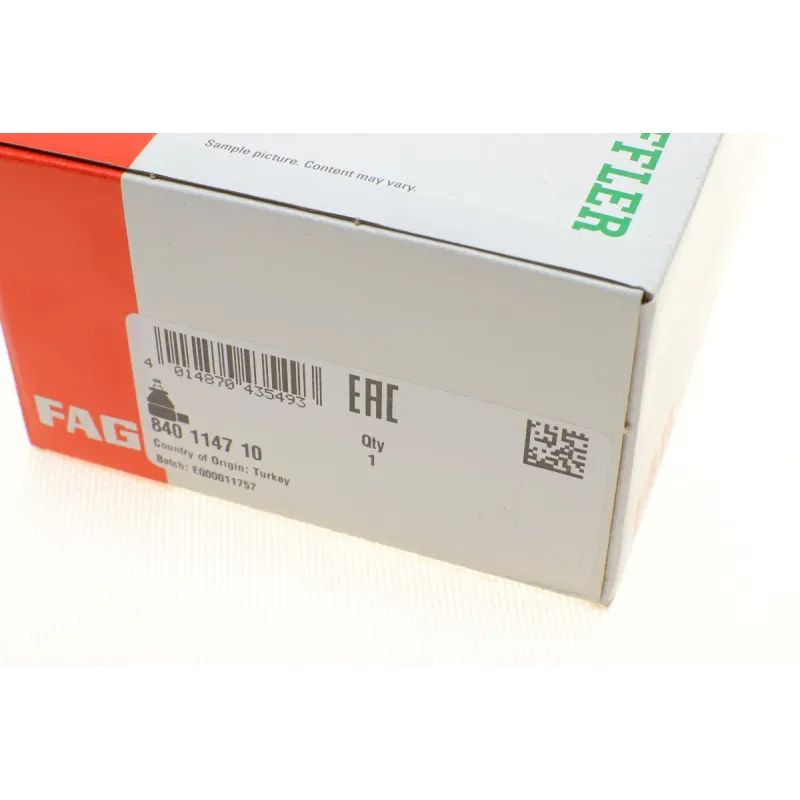 Наконечник рульової тяги лівий FAG 840 1147 10 для Audi A4 B8 2007-2015, 14.6 мм