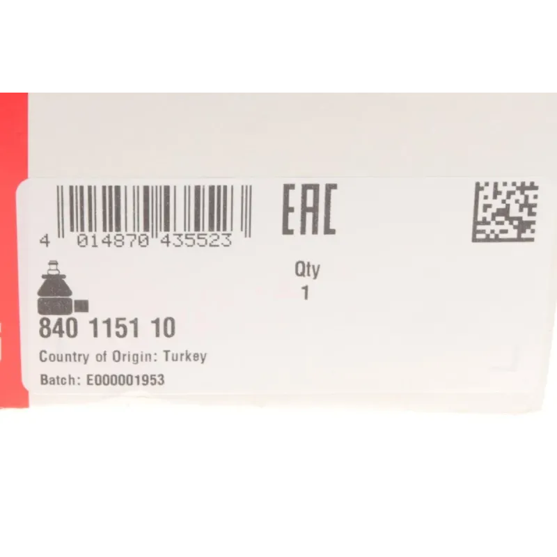 Наконечник рульової тяги лівий FAG 840 1151 10 для Mercedes-Benz A-Class W176, B-Class W246, M14x1.5