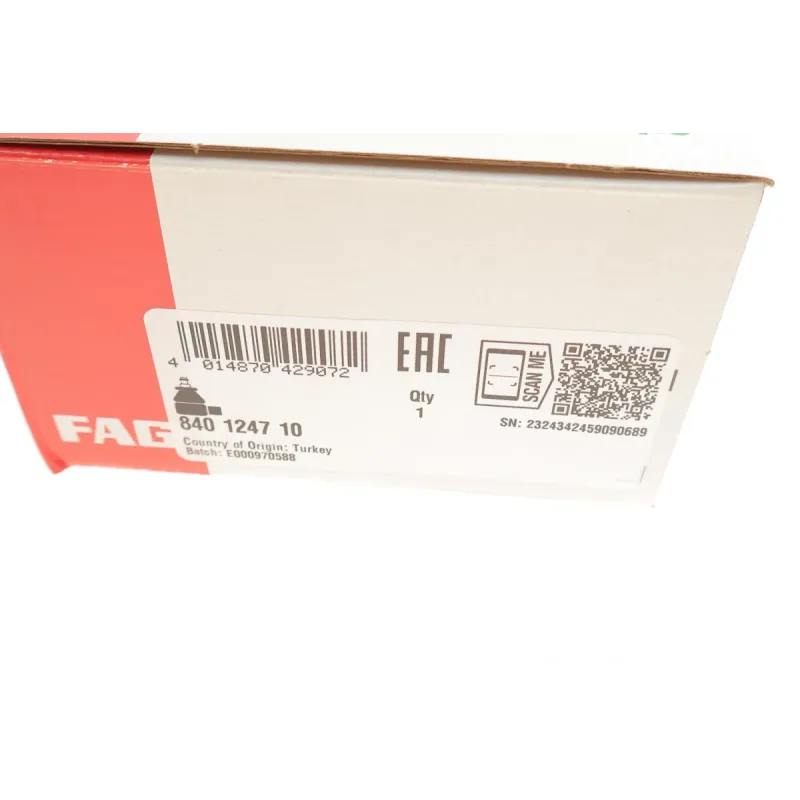 Наконечник рульової тяги лівий FAG 840 1247 10 для Mazda 2 (DE) 2007-2015, M14x1,5