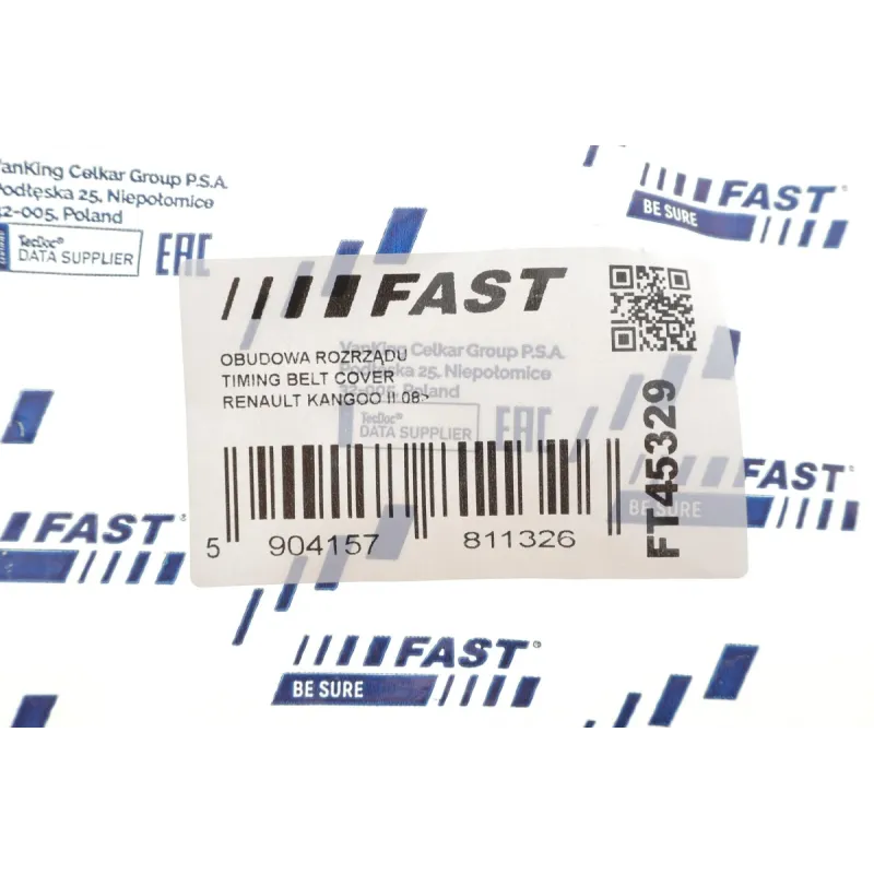 Захист ременя ГРМ FAST FT45329 для Dacia Dokker, Logan, Renault Clio, Kangoo 1.5 dCi