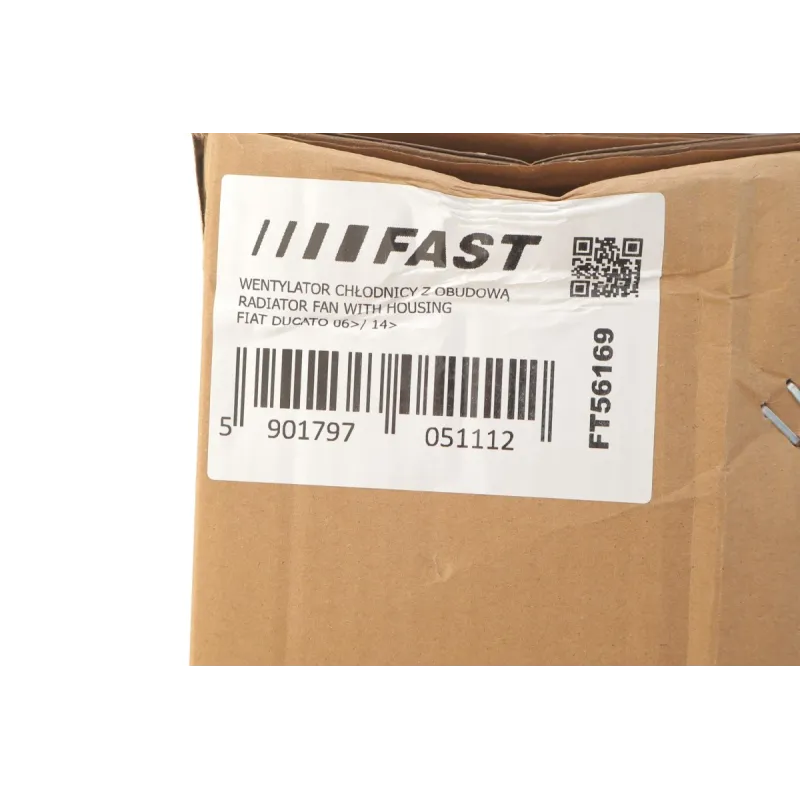Вентилятор радіатора FAST FT56169 з дифузором для Fiat Ducato 2.0-3.0D 06-