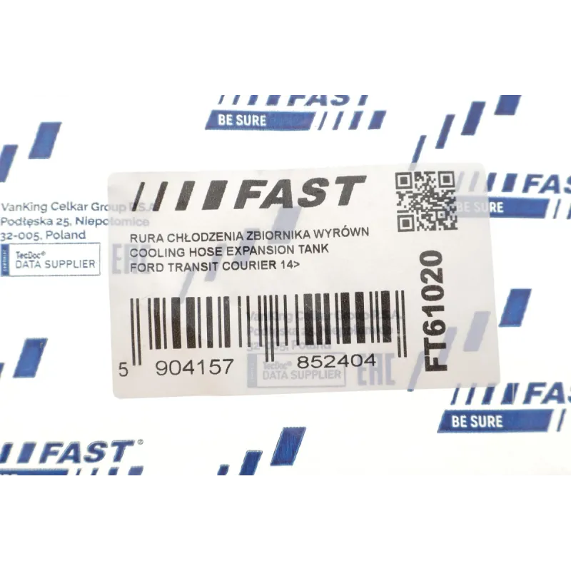 Патрубок системи охолодження FAST FT61020 для Ford Transit Courier 1.0 EcoBoost 2014- (вентиляція бачка розширювального)
