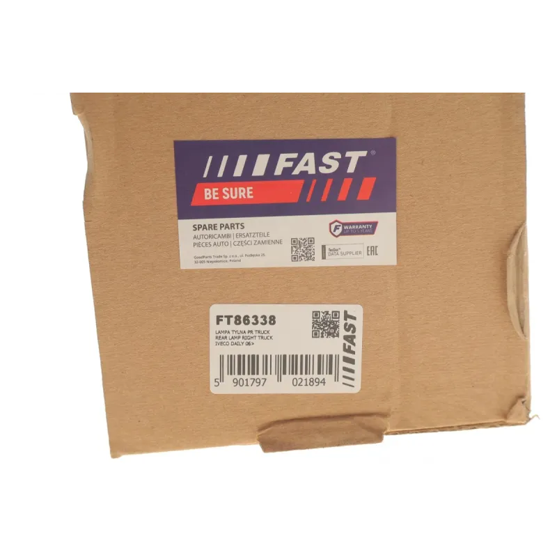 Ліхтар задній правий FAST FT86338 для Iveco Daily IV 2006-2011 (бортова платформа)