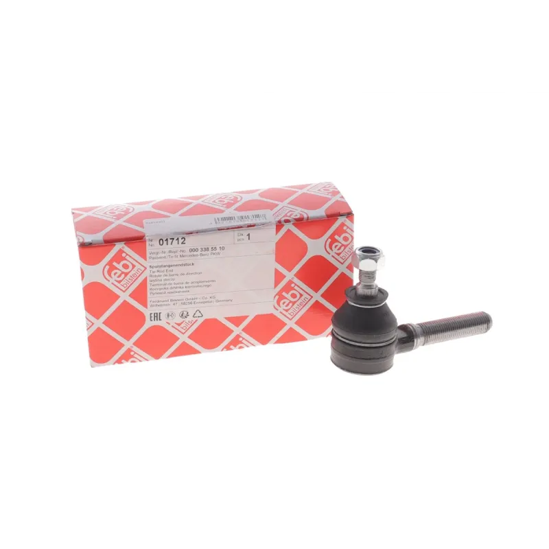 Наконечник рульової тяги FEBI BILSTEIN 01712 (R) лівий передній для Mercedes-Benz S-Class W126, C126, W108, W109, 90мм