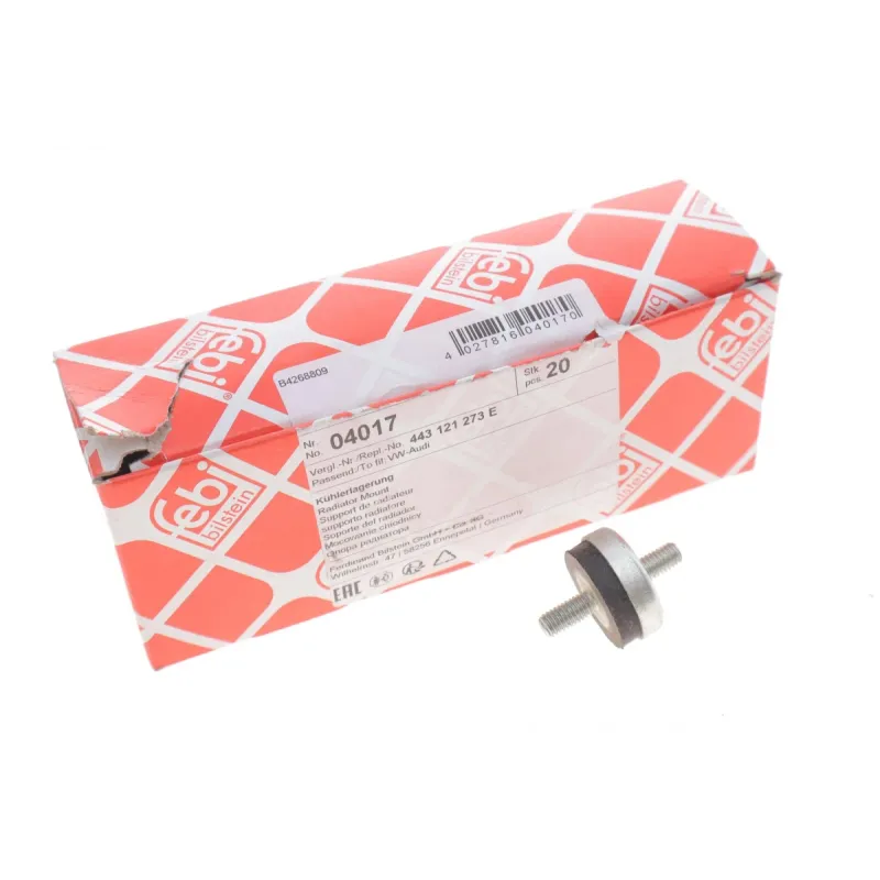 Подушка радіатора FEBI BILSTEIN 04017 для Audi 100 C3/C2, 200 (43, 44Q), зовнішній діаметр 27 мм, різь M6x1
