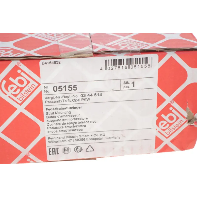 Подушка амортизатора переднього FEBI BILSTEIN 05155 для Opel Calibra A, Vectra A 1988-1997