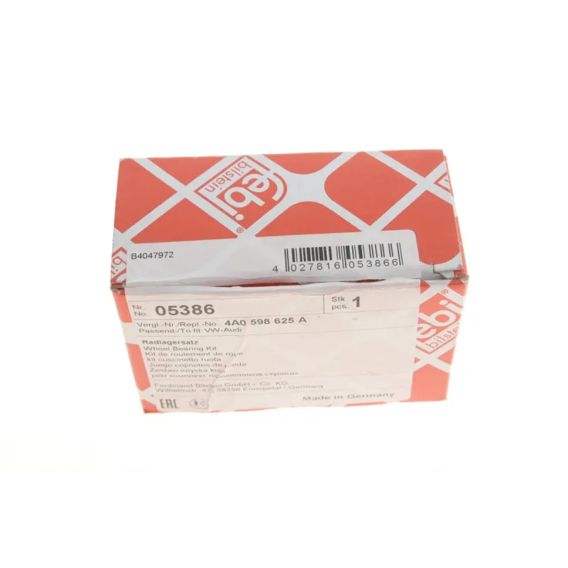 Підшипник маточини задній FEBI BILSTEIN 05386 для Audi 100/A4/A6, конічний роликовий, 19/29x45/50x15.5/14 мм