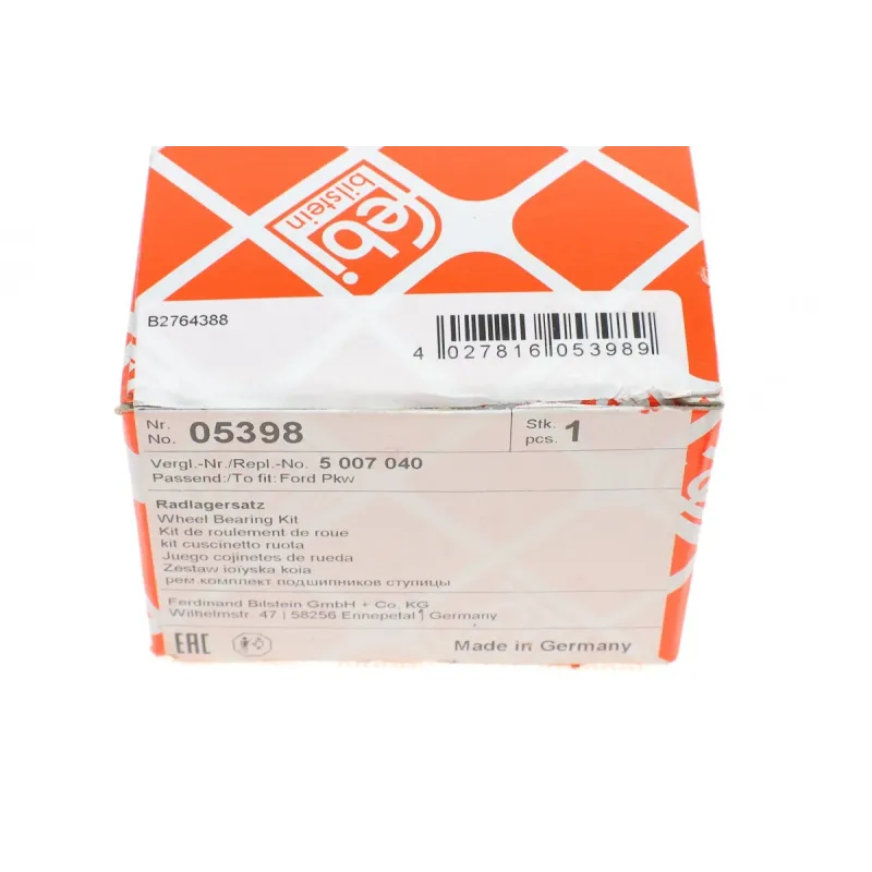 Підшипник маточини передній FEBI BILSTEIN 05398 для Ford Escort/Fiesta, 35x60x19 мм