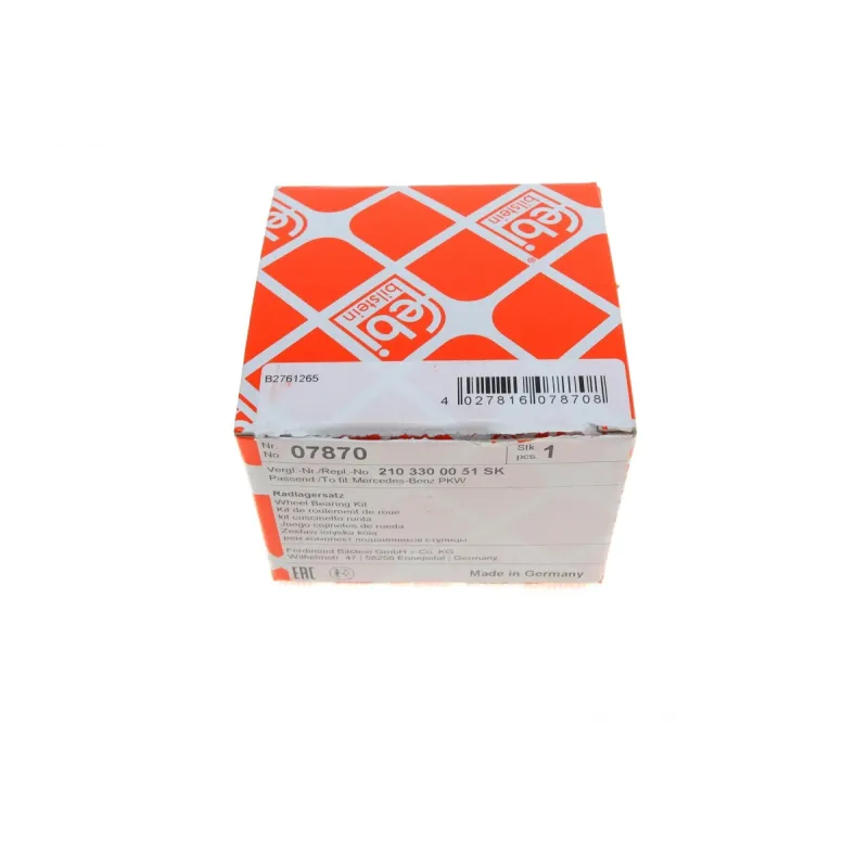 Підшипник маточини передній FEBI BILSTEIN 07870 для Mercedes-Benz C-Class W202, CLK C208, 22x35x45 мм