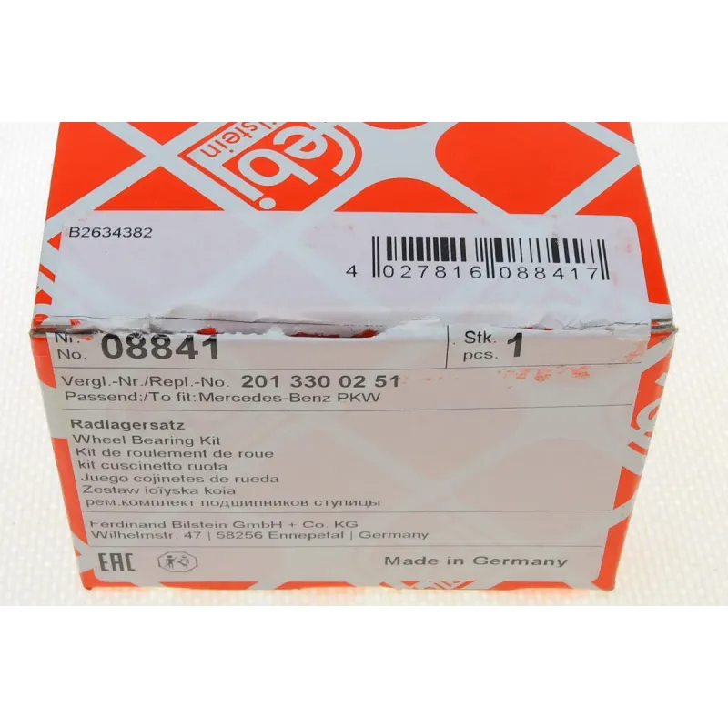 Підшипник маточини (передньої) MB (W124/W201) 84-95 (к-кт)