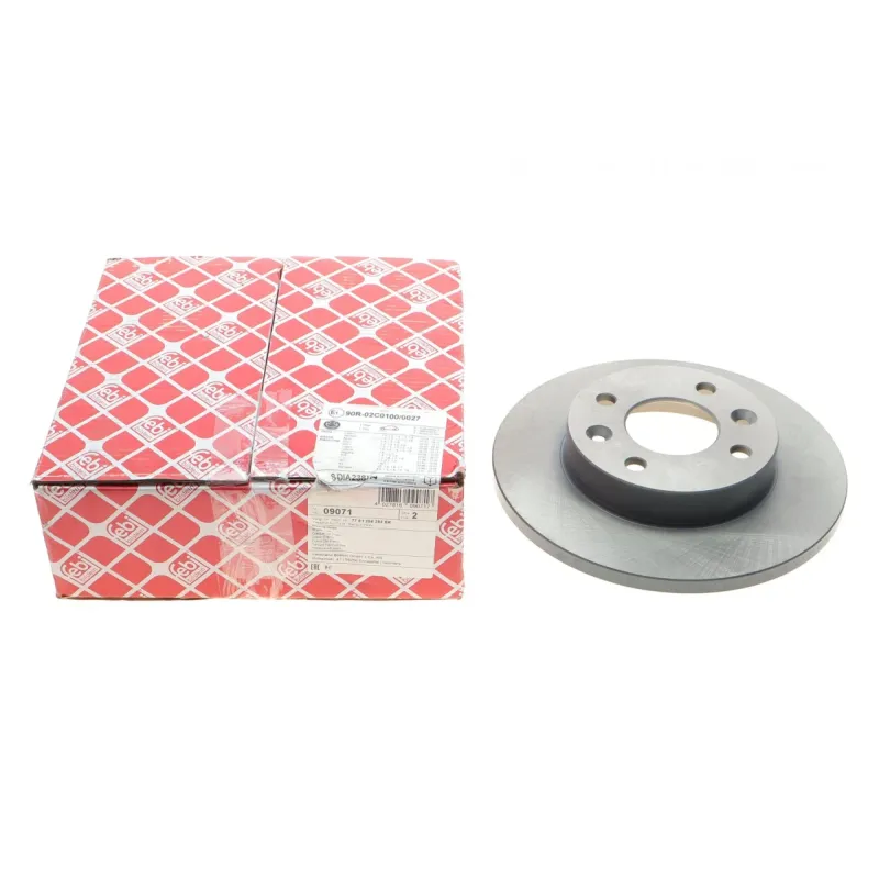 Диск гальмівний передній FEBI BILSTEIN 09071 для Renault Megane/Clio 1990-2003, 238x12 мм
