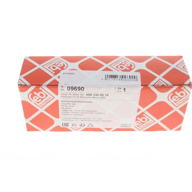 Шкворень DB 609/Vario (27x154mm) (на підшипниках)