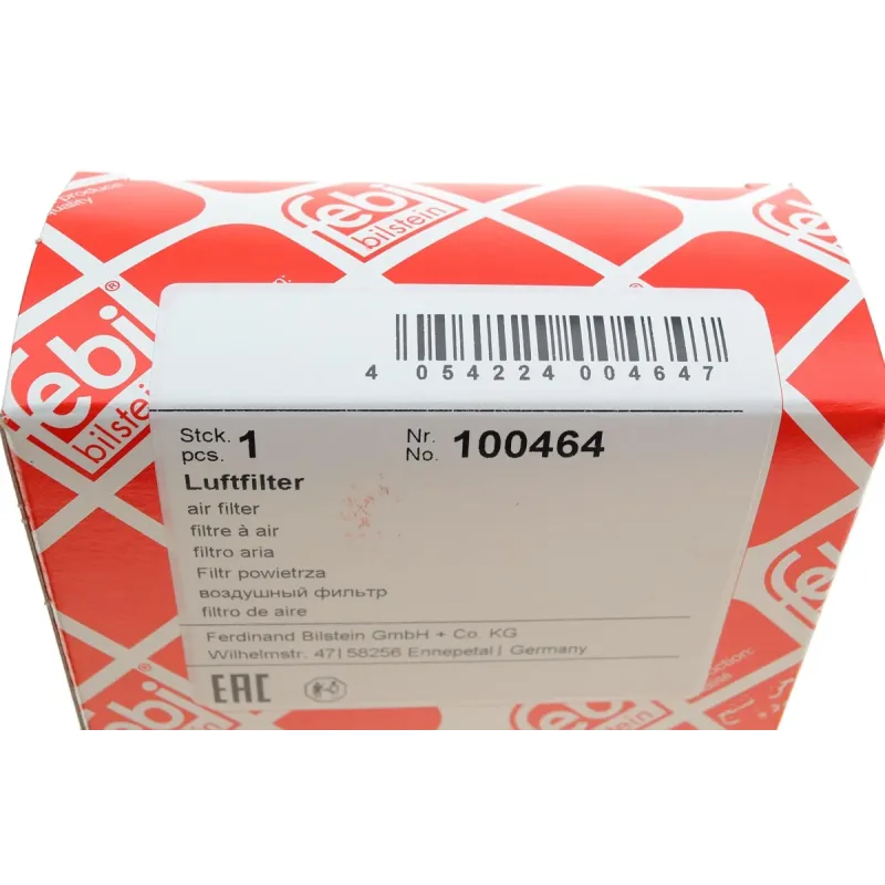 Фільтр повітряний FEBI BILSTEIN 100464 для Peugeot 207, Citroen C3 1.4 2006-, 333x93x49 мм