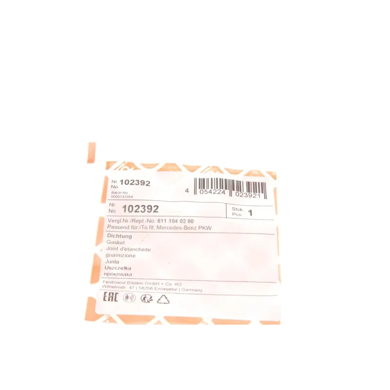 Прокладка радіатора масляного FEBI BILSTEIN 102392 для Mercedes-Benz C-Class W203/W204, E-Class W210/W211, Chrysler PT Cruiser