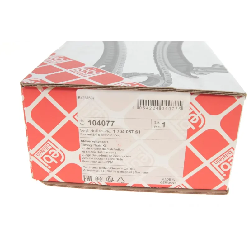 Комплект ланцюга ГРМ FEBI BILSTEIN 104077 для Citroen Jumper, Peugeot Boxer 2.2 HDi 2006-, 122 ланки, 9.6 мм