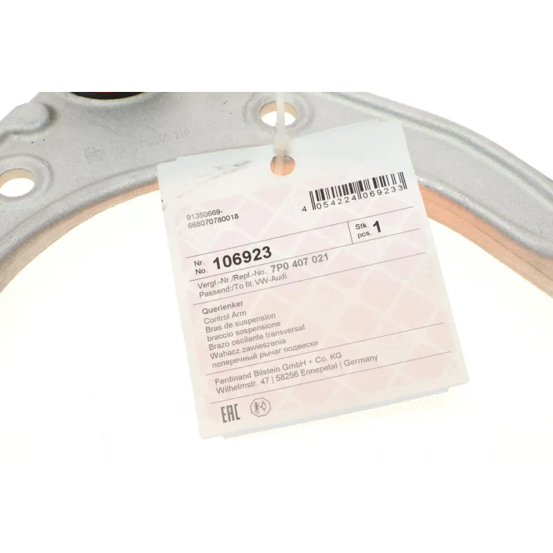 Важіль підвіски передній правий FEBI BILSTEIN 106923 для Volkswagen Touareg, Porsche Cayenne, 24 мм