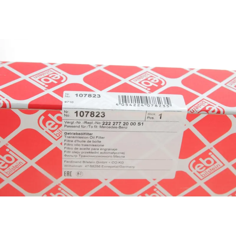 Фільтр АКПП FEBI BILSTEIN 107823 для Mercedes-Benz C-Class W204, Vito Mixto W447 1.6-2.1D 2005-н.в. 267x174x56 мм