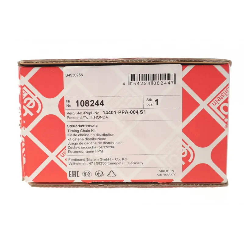 Комплект ланцюга ГРМ FEBI BILSTEIN 108244 для Honda Accord 2.4 2003-2008 з натяжним пристроєм