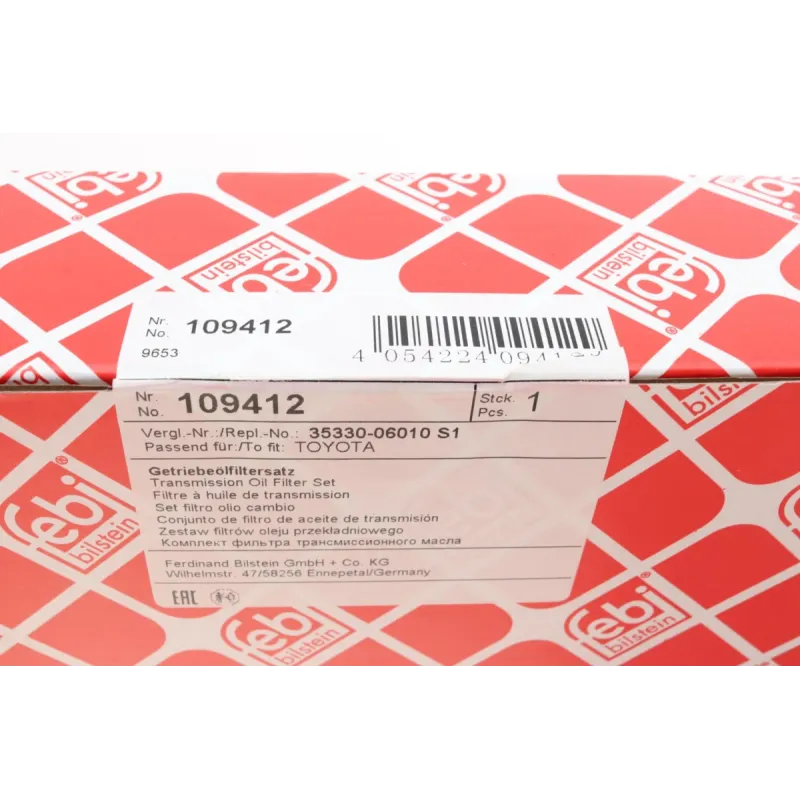 Фільтр АКПП FEBI BILSTEIN 109412 для Toyota Camry, Lexus RX, 2.0/2.4 16V 2001- (комплект з прокладкою)