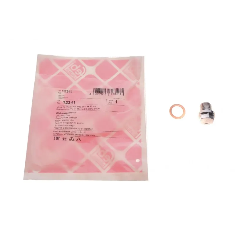 Болт зливу оливи FEBI BILSTEIN 12341 для Mercedes-Benz C-Class W203/W204, E-Class W211/W212 2001-, 13 мм
