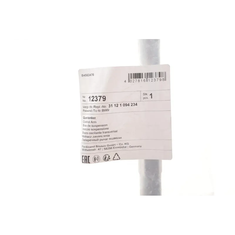 Важіль підвіски FEBI BILSTEIN 12379 передній нижній (R) для BMW 5 (E39) 1995-2004
