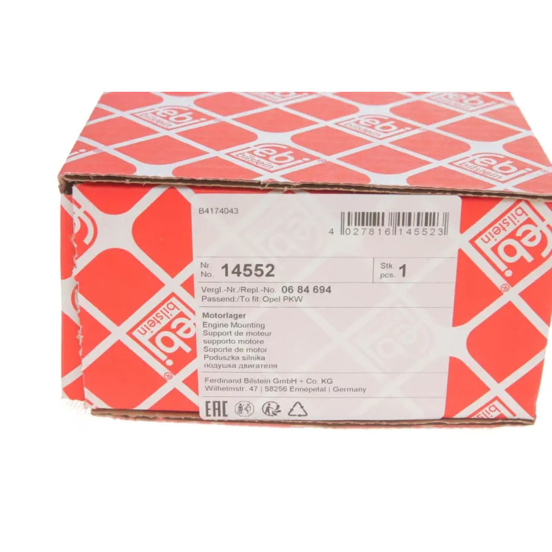 Подушка двигуна передня FEBI BILSTEIN 14552 для Opel Astra G 1.4-1.8 16V 1998-2005