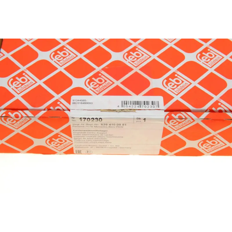 Підшипник підвісний FEBI BILSTEIN 170230 для Mercedes-Benz Vito W639 2003-2015 (d=54мм)
