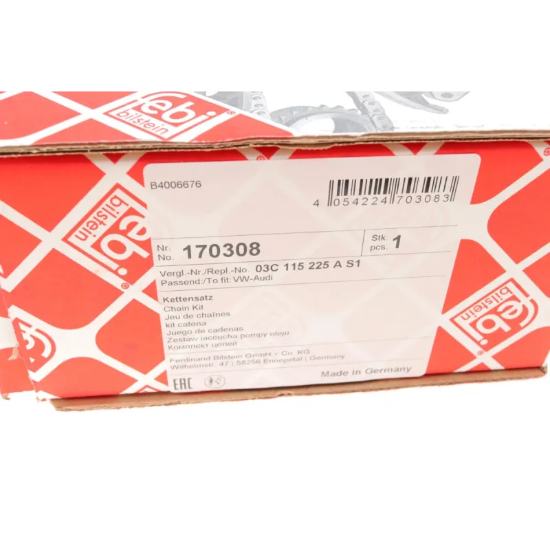 Комплект ланцюга приводу масляного насоса FEBI BILSTEIN 170308 для Skoda Octavia, Rapid, VW Golf, Passat 1.4 TSI