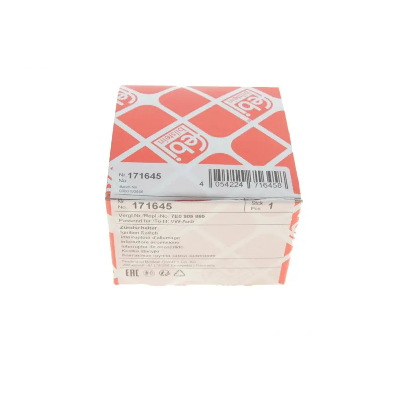 Контактна група стартера FEBI BILSTEIN 171645 для Volkswagen T5, SEAT Ibiza V, Skoda Fabia, 7E0 905 865