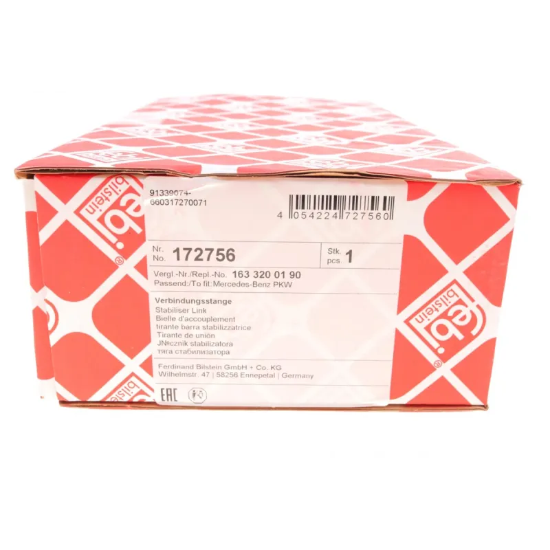 Тяга стабілізатора права FEBI BILSTEIN 172756 для Mercedes-Benz M-Class W163 1998-2005, 128 мм
