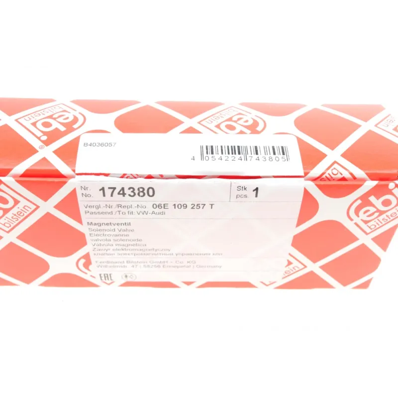 Клапан регулювання фаз газорозподілу FEBI BILSTEIN 174380 для Audi A4/A5/Q5/Q7, VW Touareg 3.0TSI 2010-2018