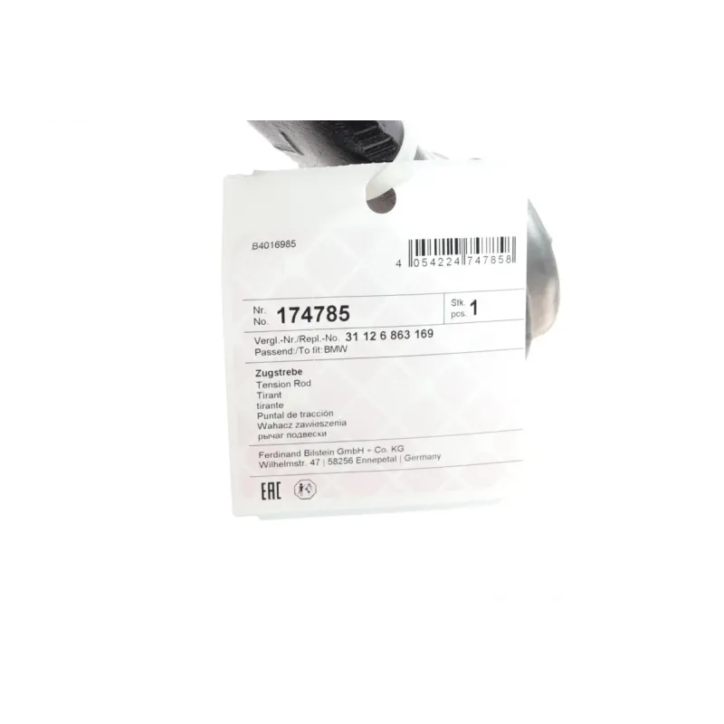 Важіль передньої підвіски FEBI BILSTEIN 174785 для BMW X5 (F15/F85) X6 (F16/F86) 24 мм