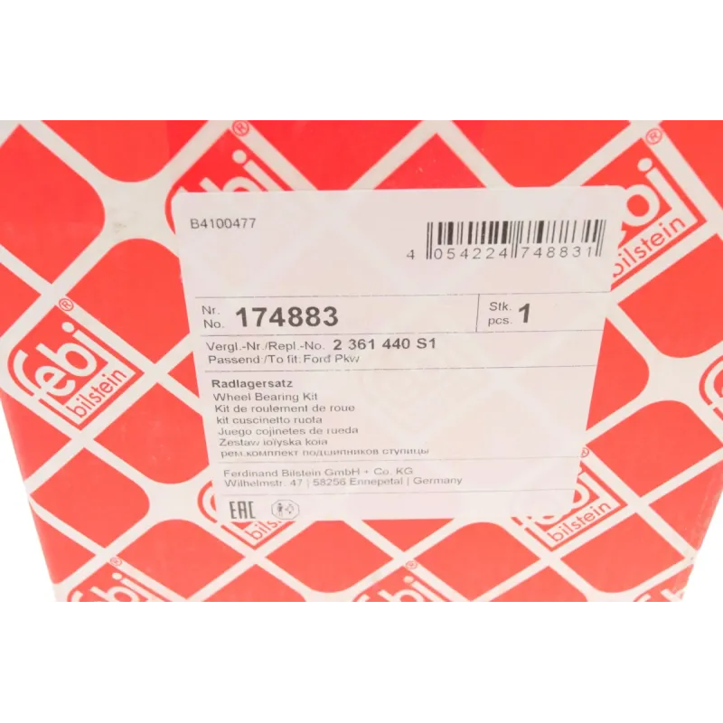 Підшипник маточини задній FEBI BILSTEIN 174883 для Ford Kuga II (DM2) 1.5/2.0D 2013-