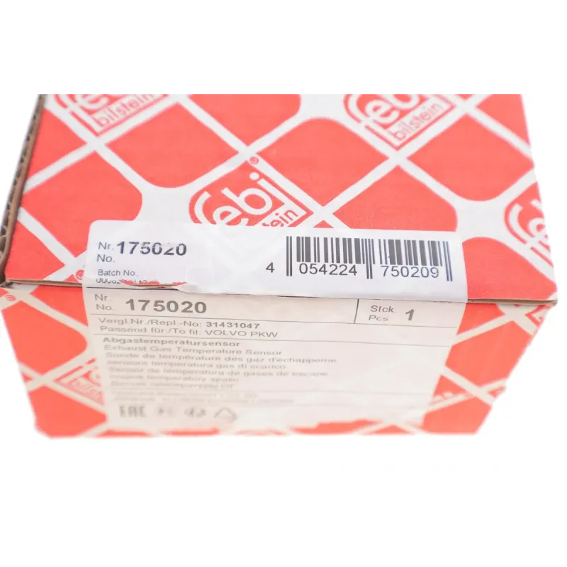 Датчик температури ОЖ FEBI BILSTEIN 175020 для Volvo S40 II/S60 II/V50/V70 III/XC60 I/XC70 II 2.4D 06-18, довжина кабелю 380 мм
