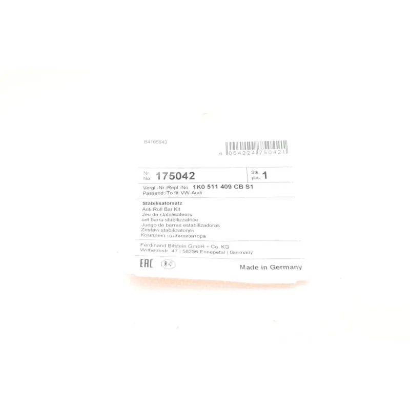 Стабілізатор задній FEBI BILSTEIN 175042 для Skoda Octavia, VW Golf, Passat, діаметр 22 мм