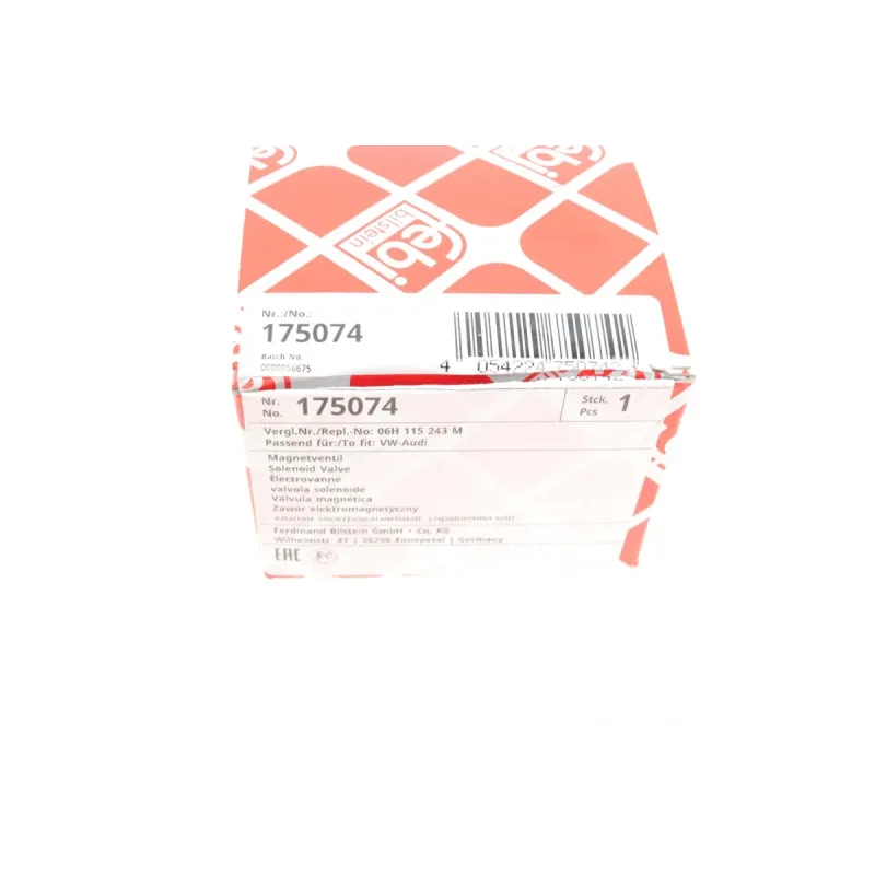 Клапан регулювання фаз газорозподілу FEBI BILSTEIN 175074 для Audi A4 B8 2.0 TFSI 2008-2015