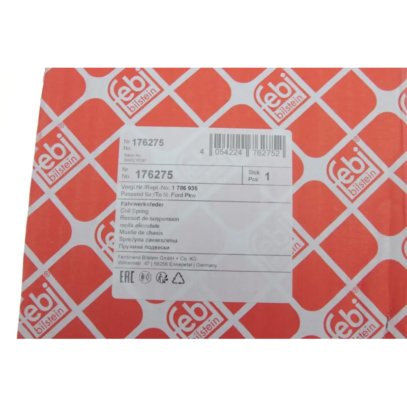 Пружина задня FEBI BILSTEIN 176275 для Ford Focus III 2011-, 426 мм