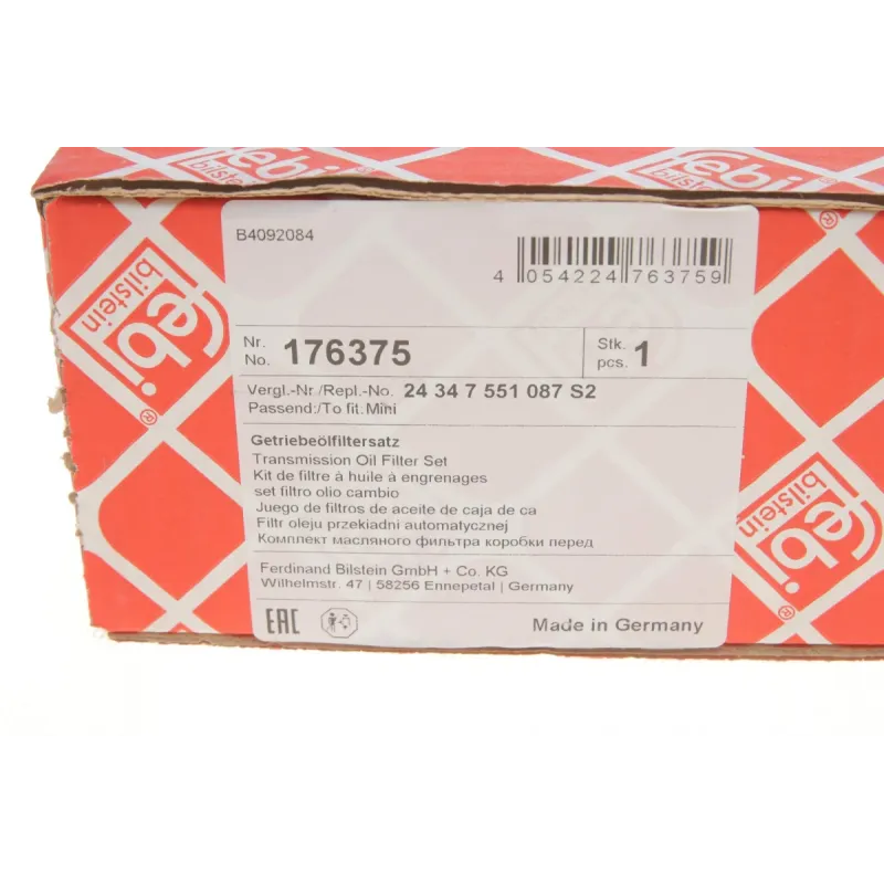 Фільтр АКПП Mini (R50/R53/R52) 1.6 02-07 (з прокладкою)