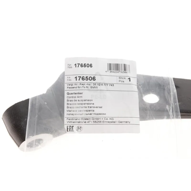 Важіль підвіски задній FEBI BILSTEIN 176506 для BMW 5 (F10/F11) 6 (F06/F12/F13) з гумовими підшипниками, 22 мм