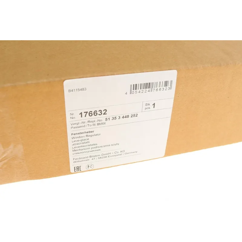 Склопідіймач задній правий FEBI BILSTEIN 176632 для BMW X3 E83 2004-2011 (електро, без моторчика)