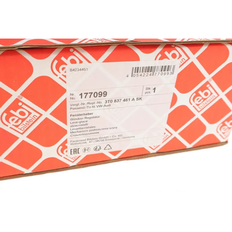 Склопідіймач передній лівий FEBI BILSTEIN 177099 для Skoda Superb 3T4 2008-2015