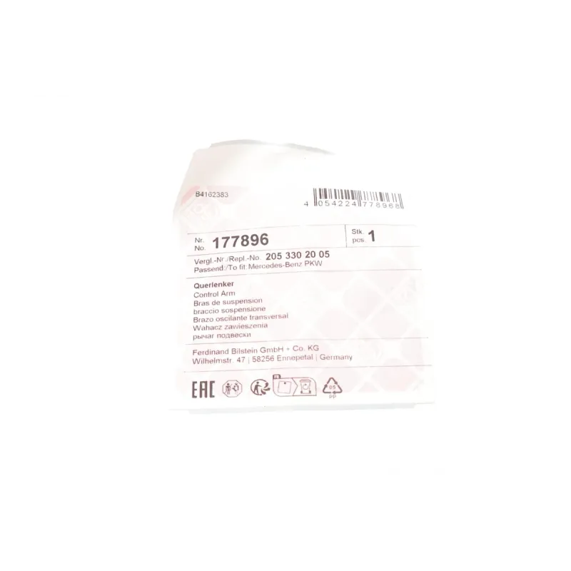 Важіль підвіски передній FEBI BILSTEIN 177896 для Mercedes-Benz C-Class W205 2014-