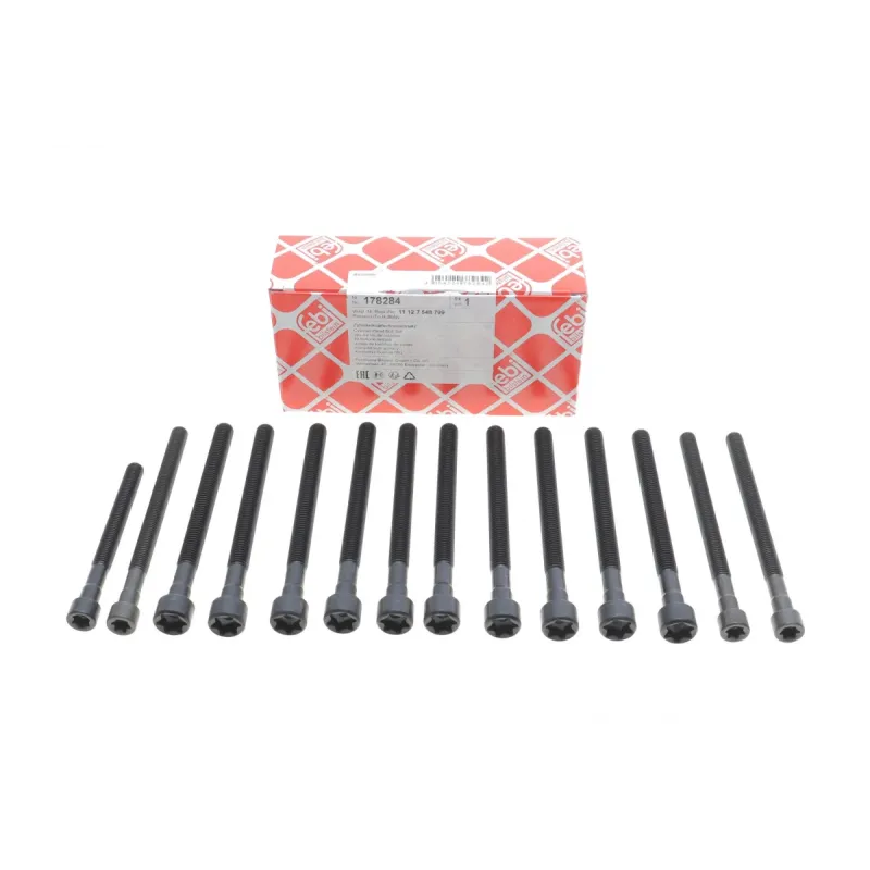 Болти головки блоку циліндра FEBI BILSTEIN 178284 комплект 14шт. для BMW X3 E83, X5 E70, 130i E81/E87 N52 3.0 2004-