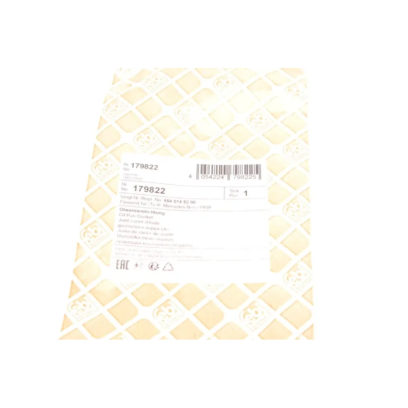 Прокладка масляного піддону FEBI BILSTEIN 179822 для Mercedes-Benz Vito W447 OM654 2014-, 420x163 мм