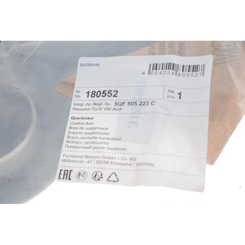 Важіль підвіски передній FEBI BILSTEIN 180552 для Skoda Kodiaq, VW Tiguan, Audi Q3, Seat Tarraco